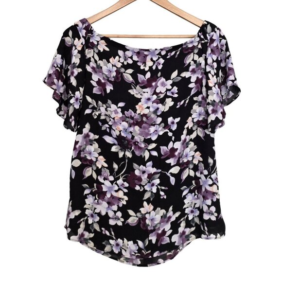 Women's - White House Black Market Floral Blouse, Size Small - Picture 7 of 7
